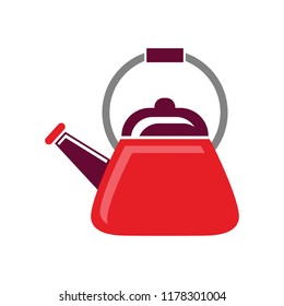 Tea. Fresh brewed tea - teapot, pour in a cup of tea. A beautiful teapot. Stock vector