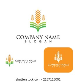 Logo del jardín de té y vector de símbolo
