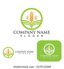 Tea garden logo and symbol vector