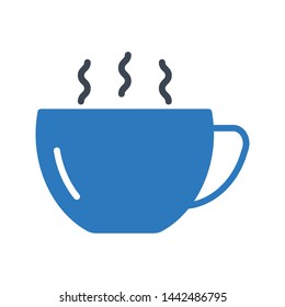tea glyph color vector icon