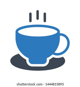 tea glyph color vector icon