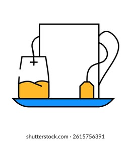 tea gourd line icon vector. tea gourd sign. isolated symbol illustration