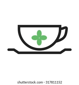 Tea, hot, drink icon vector image. Can also be used for easter, celebration, observances and holidays. Suitable for mobile apps, web apps and print media.