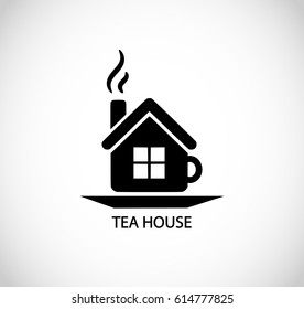 Tea House icon, sign vector 