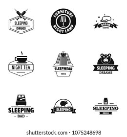 Tea house logo set. Simple set of 9 tea house vector logo for web isolated on white background