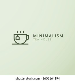 Tea House Simple Outline Logo