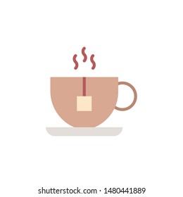 Tea icon Cafe collection in flat style illustration.