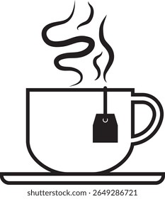 tea icon, cup of coffee, cup of tea icon.