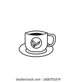 Tea icon design template EPS 10