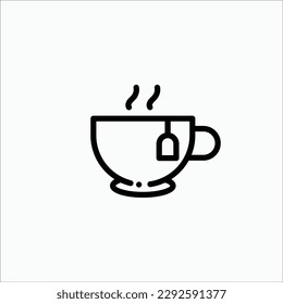tea icon, isolated icon in light background, perfect for website, blog, logo, graphic design, social media, UI, mobile app