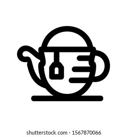 tea icon isolated sign symbol vector illustration - high quality black style vector icons
