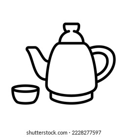 Tea Icon Logo Design Vector Template Illustration Sign And Symbol Pixels Perfect