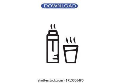 tea icon or logo isolated sign symbol vector illustration - high quality black style vector icons.