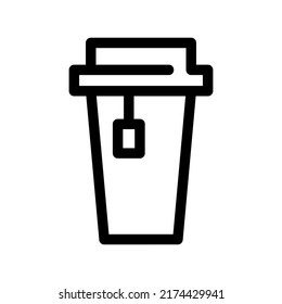 tea icon or logo isolated sign symbol vector illustration - high quality black style vector icons
