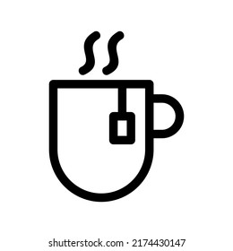 tea icon or logo isolated sign symbol vector illustration - high quality black style vector icons

