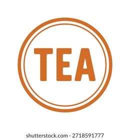 tea icon logo seal vector on white background
Vector stamp icon