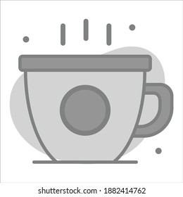  tea icon, modern style Christmas and New Year line icon, Isolated winter holiday symbols