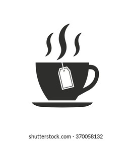 Tea  icon  on white background. Vector illustration.