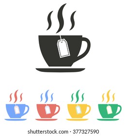 Tea  icon  on white background. Vector illustration.