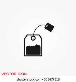 Tea Icon on white background