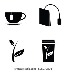 tea icon set