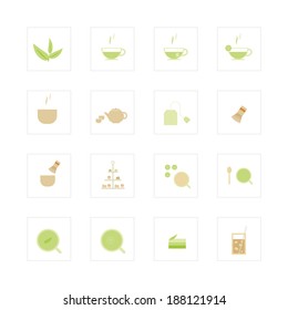 Tea icon set. Designed for illustration, infographics, web icon, report, presentation, template and more in your business