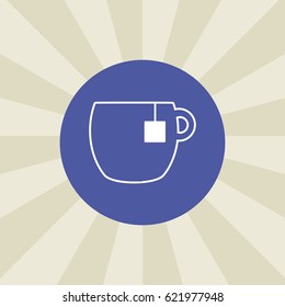tea icon. sign design. background