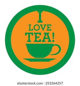 Tea icon or sign, vector illustration