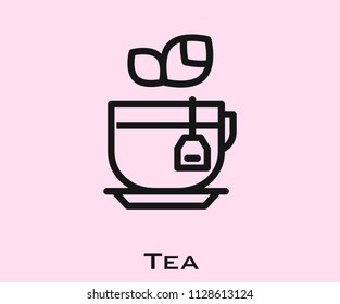 Tea icon signs