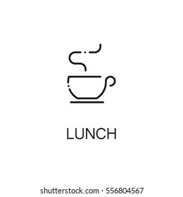 Tea icon. Single high quality outline symbol for web design or mobile app. Thin line sign for design logo. Black outline pictogram on white background