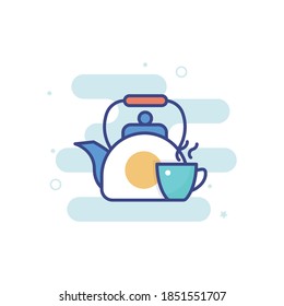 Tea icon style illustration. EPS 10 file 