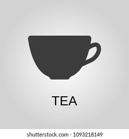 Tea icon. Tea symbol. Flat design. Stock - Vector illustration