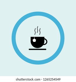 tea icon symbol. Premium quality isolated tea vector icon in trendy style. tea element.