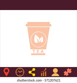Tea  icon. Vector design.