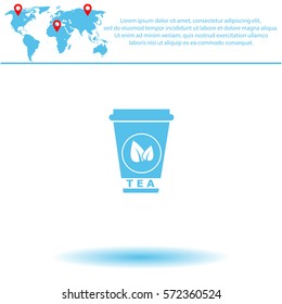 Tea  icon. Vector design.