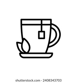 tea icon vector design template simple and clean