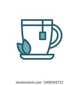 tea icon vector design template simple and clean