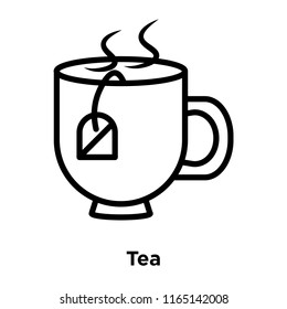 Tea icon vector isolated on white background, Tea transparent sign , office symbols