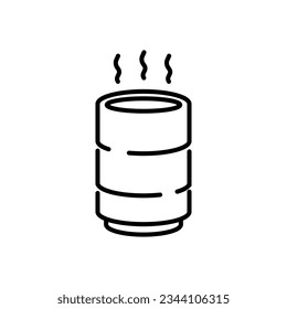 tea icon vector in line style