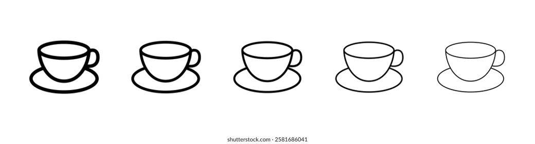 Tea icon Vector logo sign