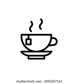 Tea icon in vector. Logotype
