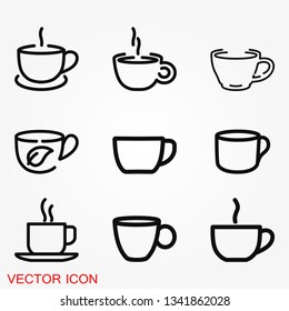 Tea icon vector sign symbol for design