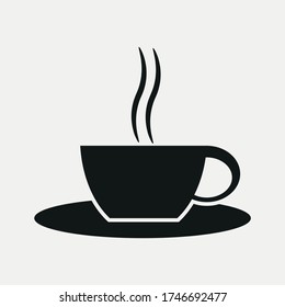 símbolo de signo vectorial de icono de té para el diseño