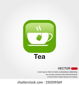 tea icon with white background