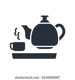 tea icons isolated on White Background. Flat style design