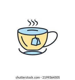 Tea icons  symbol vector elements for infographic web