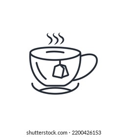 Tea icons  symbol vector elements for infographic web