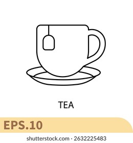 tea icons symbol vector elements for infographic web

