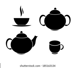 Tea Icons Vector Illustration