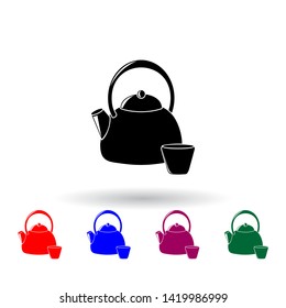 tea illustration multi color icon. Elements of spa set. Simple icon for websites, web design, mobile app, info graphics